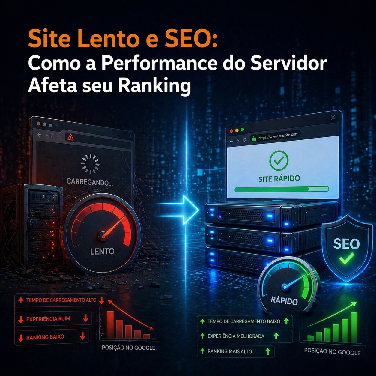 Site Lento e SEO: Como a Performance do Servidor Afeta seu Ranking