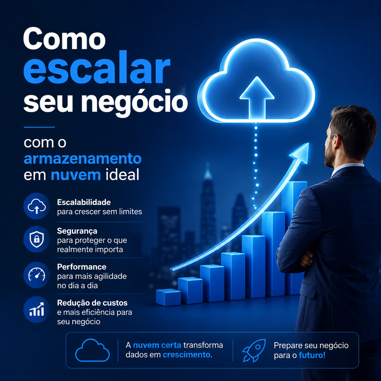 Como escalar seu negócio com o armazenamento em nuvem ideal
