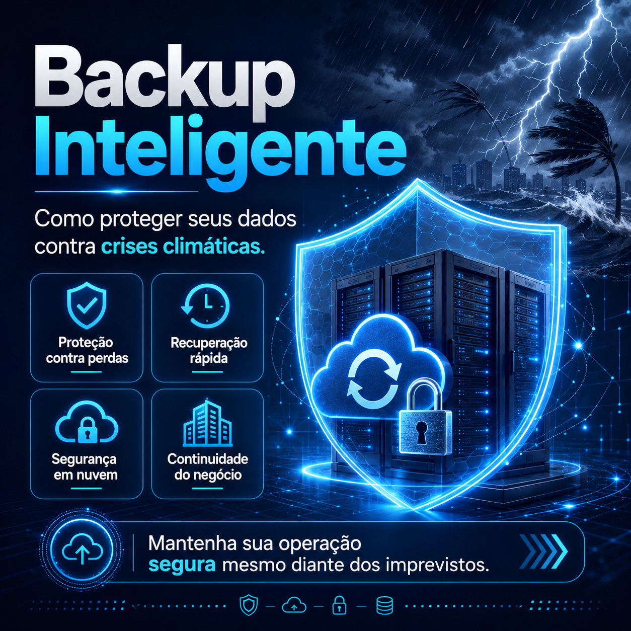 Backup Inteligente: Como Proteger seus Dados contra Crises Climáticas