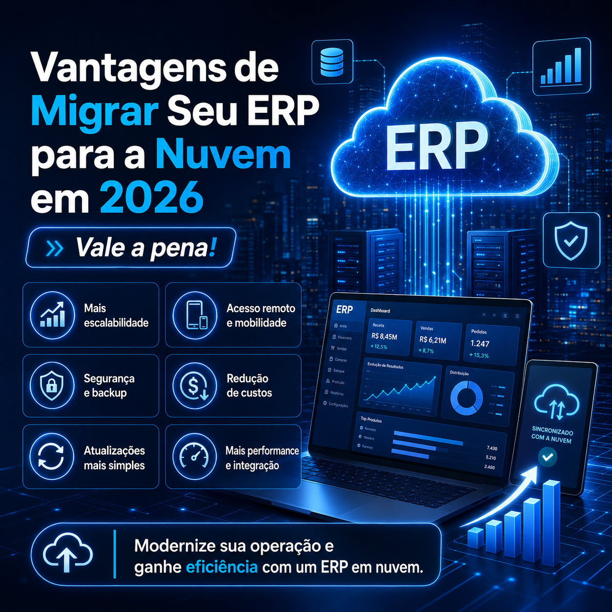 Vantagens de Migrar Seu ERP para a Nuvem em 2026: Vale a Pena!