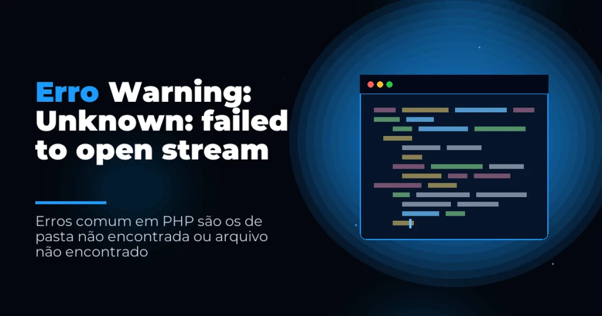Como corrigir erro Unknown: failed to open stream no PHP