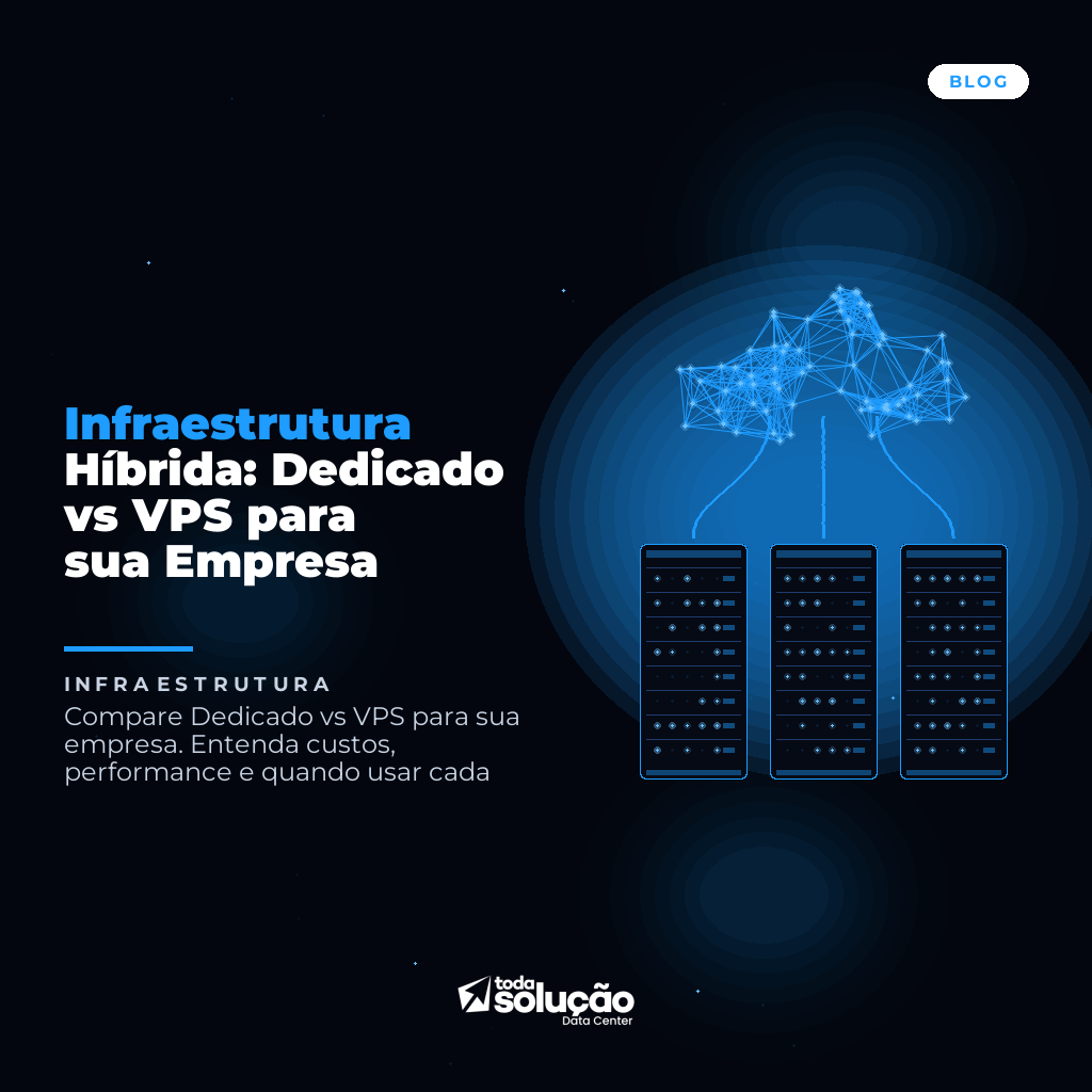 Infraestrutura Híbrida: Dedicado vs VPS para sua Empresa
